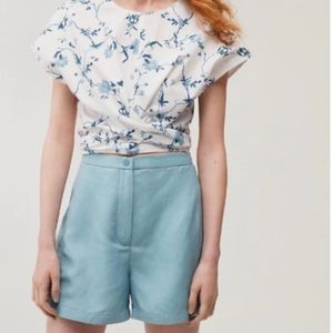 Aritzia Wilfred sevigne light blue shorts size 2